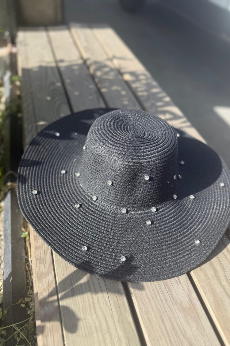 Full Stone Wide Straw Hat