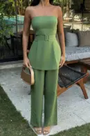 Betty Belted Suit - Brand: EYYO ATELIER - Women's Clothing Wholesale - Globality Store