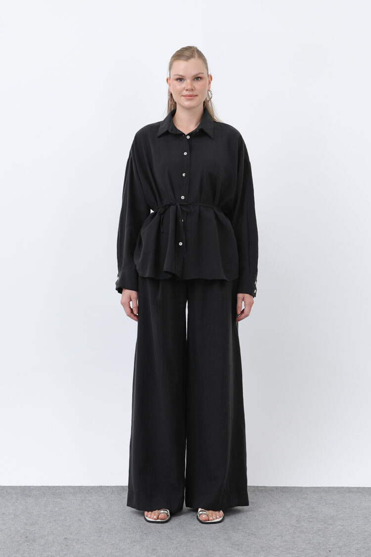 Women's Back Biye Detailed Trousers Suit