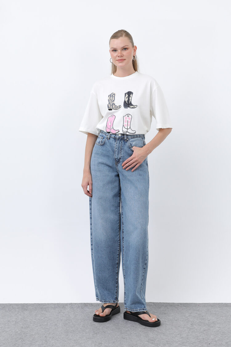 T-shirt - Ecru - Brand: SOUL - Women's Clothing Wholesale - Globality Store