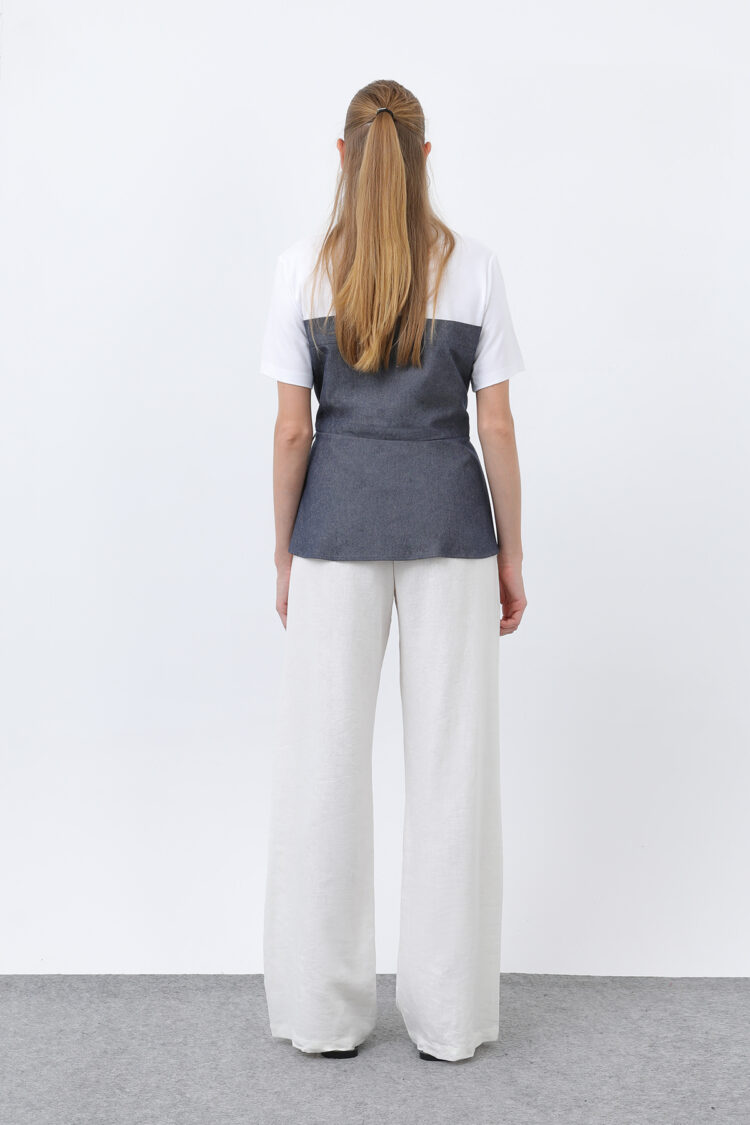 Women's Denim Detailed Blouse