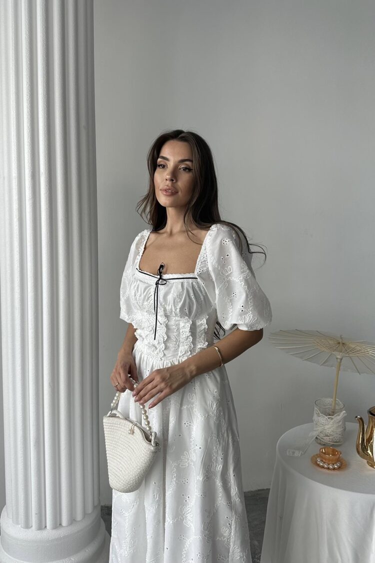 WholesaleLace Detailed Embroidered Dress