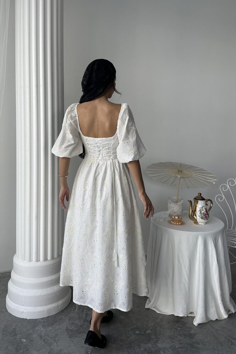 WholesaleLace Detailed Embroidered Dress