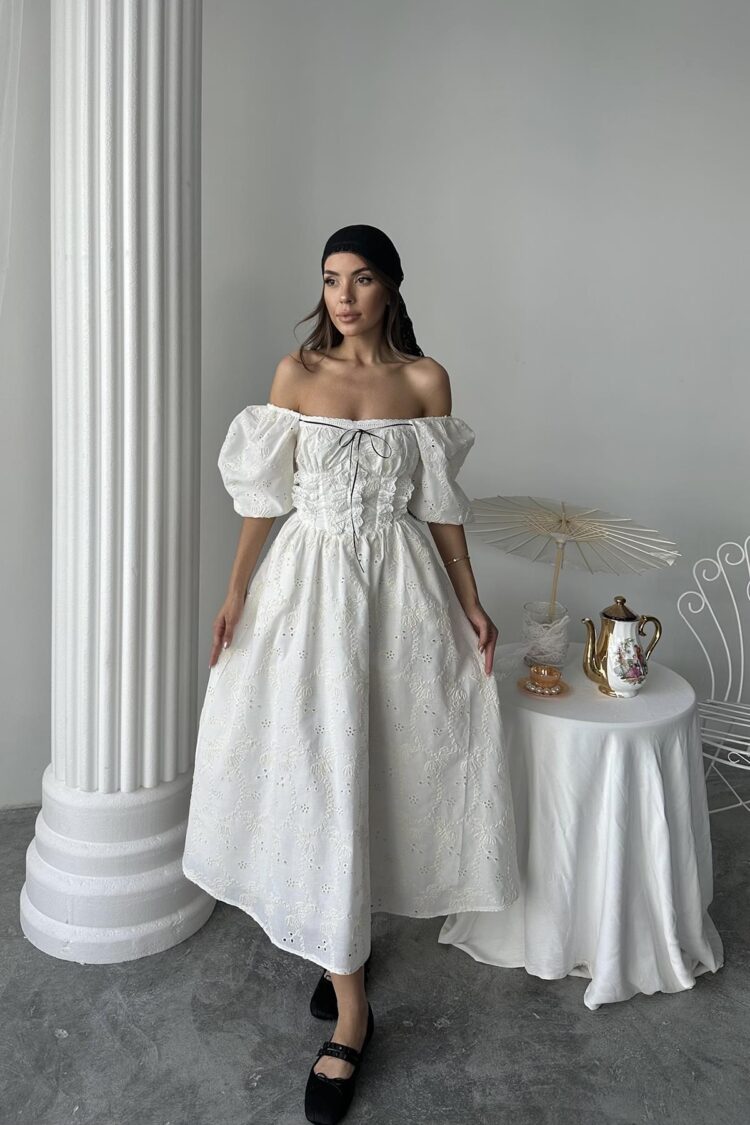 WholesaleLace Detailed Embroidered Dress