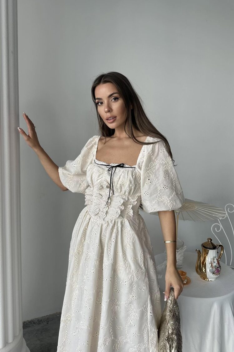 WholesaleLace Detailed Embroidered Dress