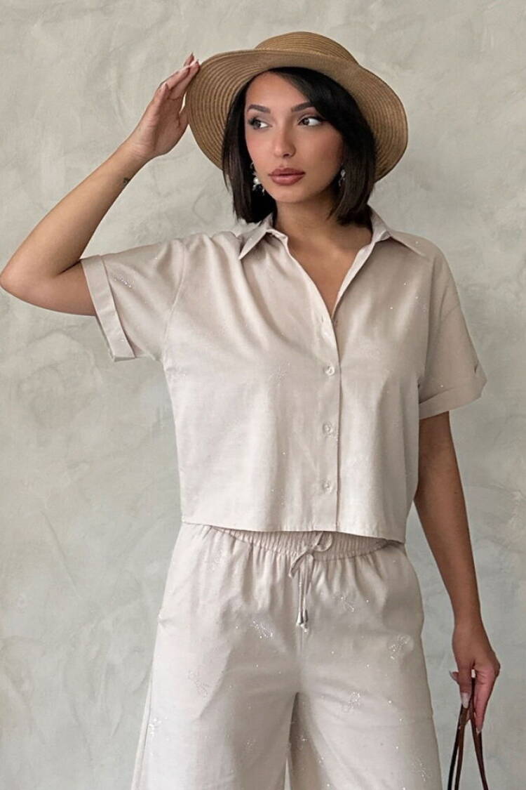 BowPrinted Shirt -