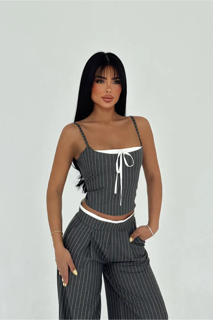 Gray Trouser Suit