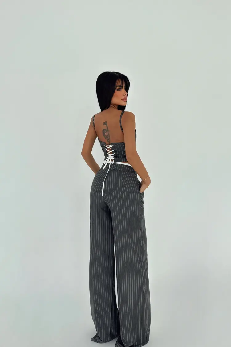 Gray Trouser Suit