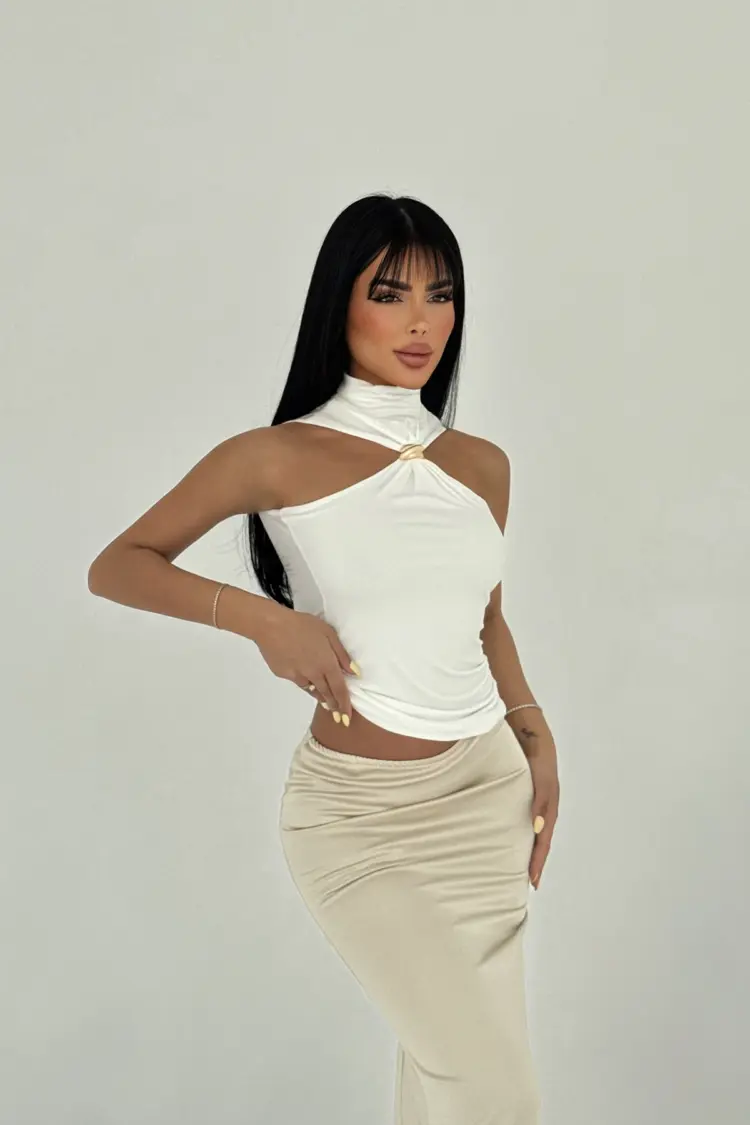 Basic Crop Top - Brand: EYYO ATELIER - Women's Clothing Wholesale - Globality Store