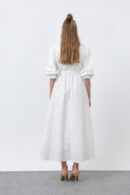 Women's Belted Cotton Shirt Dress - Brand: Puane - Women's Clothing Wholesale - Globality Store
