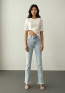 High Waist Leg Tassel LightStone Detailed Jeans Pants - Brand: LACARINO - Women's Clothing Wholesale - Globality Store