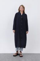 Women's Front Button Detailed Long Tunic - Brand: Puane - Women's Clothing Wholesale - Globality Store