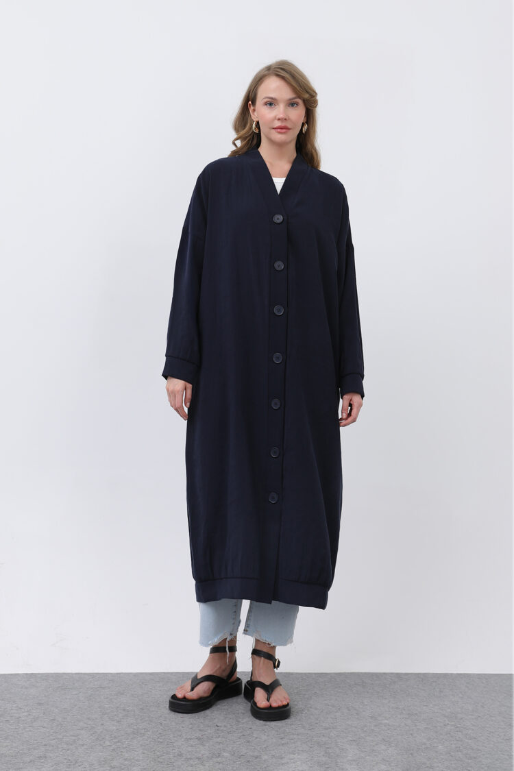 Women's Front Button Detailed Long Tunic - Brand: Puane - Women's Clothing Wholesale - Globality Store