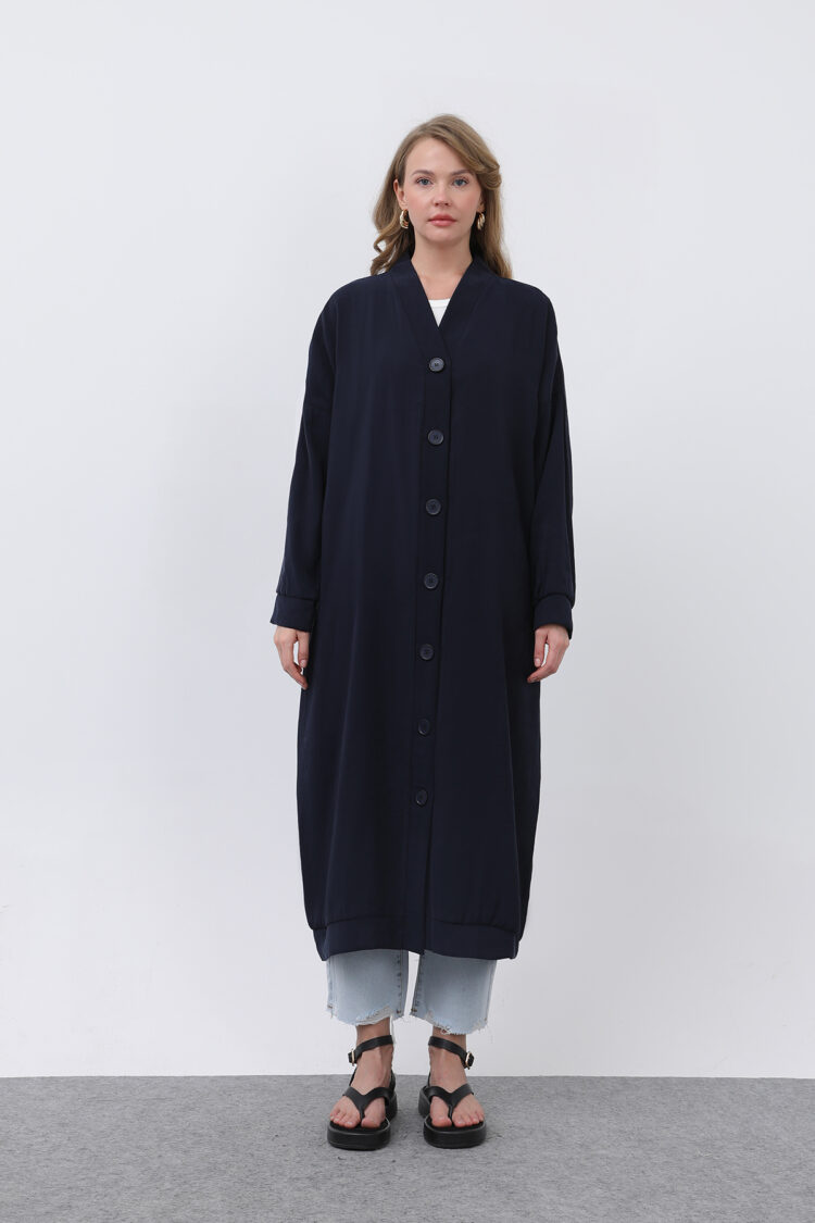 Women's Front Button Detailed Long Tunic