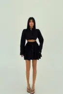 Front Buttoned Skirt Suit - Brand: EYYO ATELIER - Women's Clothing Wholesale - Globality Store
