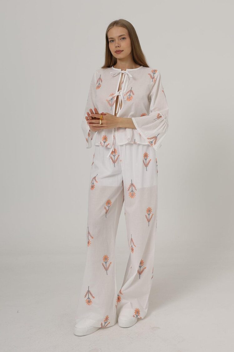 Embroidered Oversize Pants - Brand: Reyon - Women's Clothing Wholesale - Globality Store