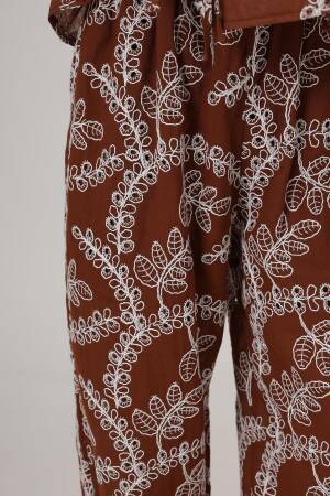 Embroidered Oversize Pants - Brand: Reyon - Women's Clothing Wholesale - Globality Store