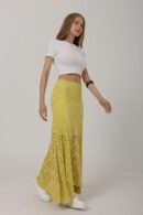 Elastic Waist Lace Skirt - Brand: Reyon - Women's Clothing Wholesale - Globality Store