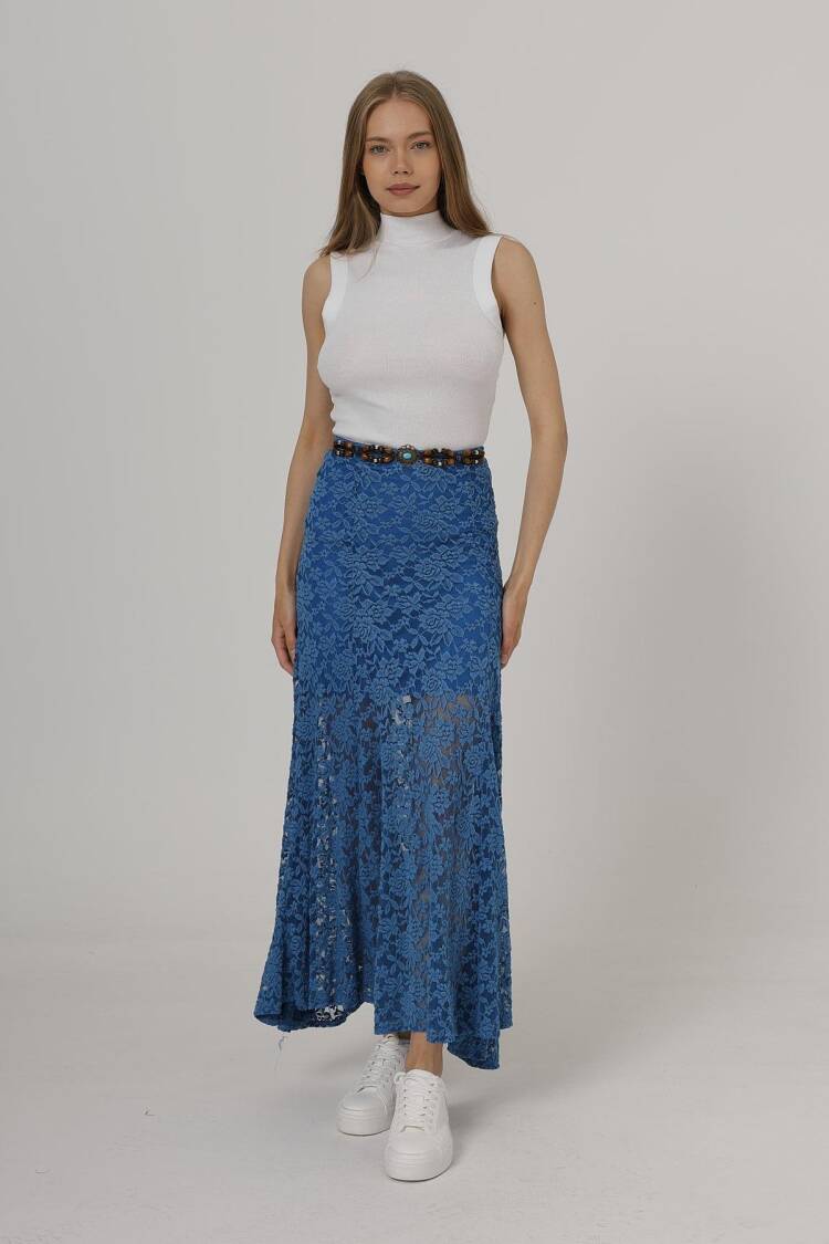Elastic Waist Lace Skirt - Brand: Reyon - Women's Clothing Wholesale - Globality Store