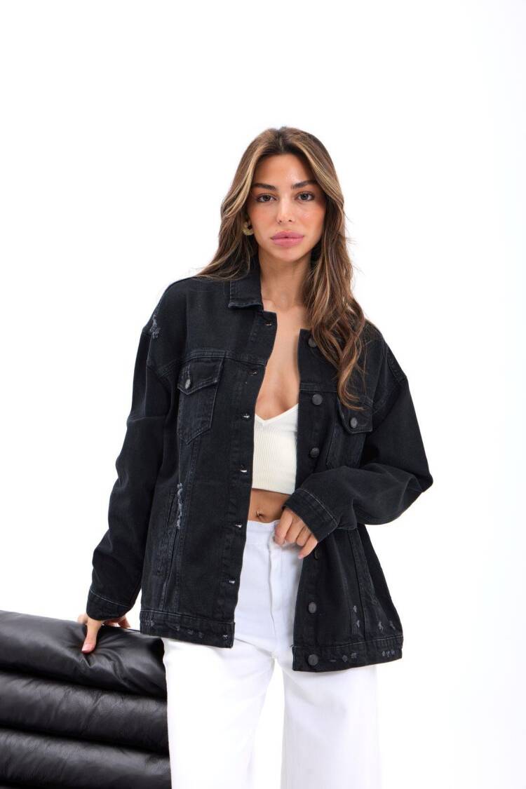 Denim Jacket - Brand: Fame - Women's Clothing Wholesale - Globality Store