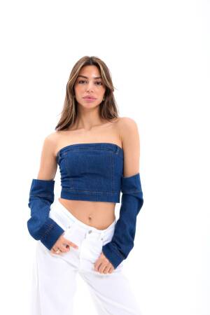 Jeans Crop - Blue - Brand: Fame - Women's Clothing Wholesale - Globality Store