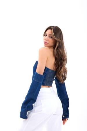 Jeans Crop - Blue - Brand: Fame - Women's Clothing Wholesale - Globality Store