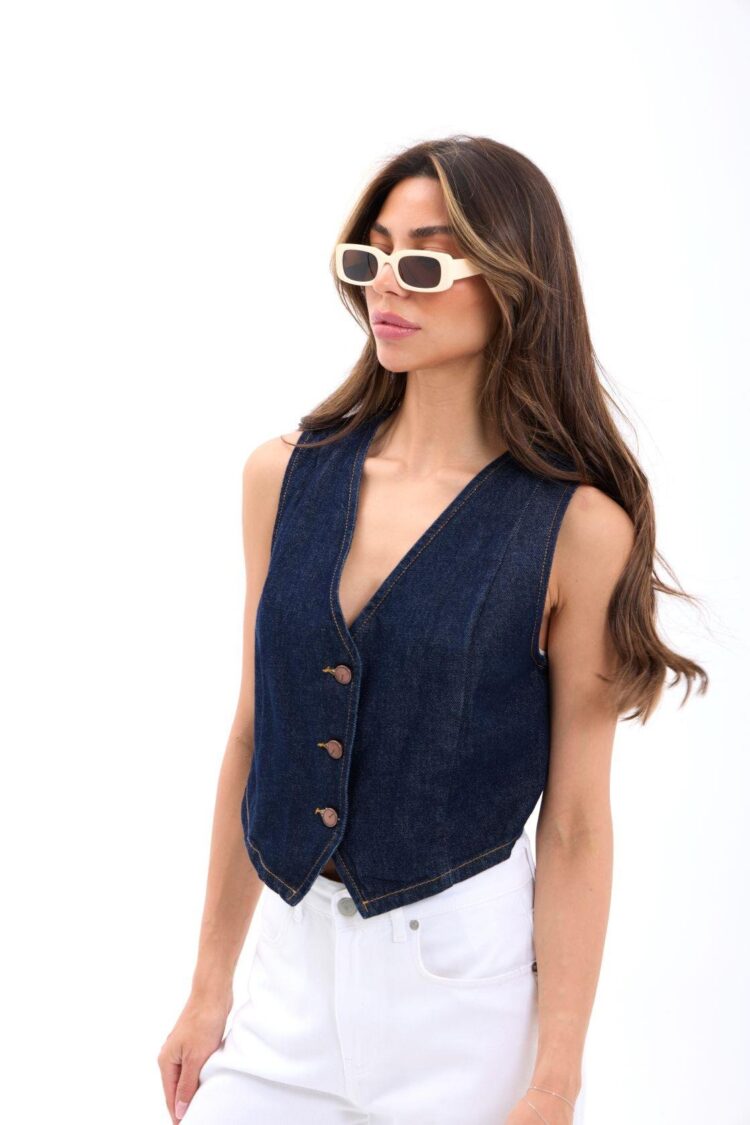 Denim Vest - Blue