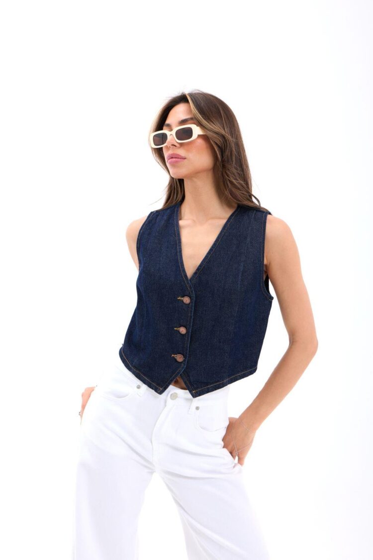Denim Vest - Blue