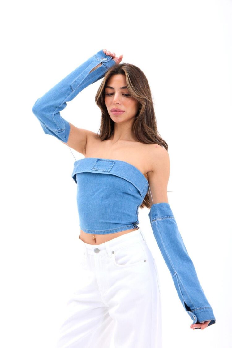 Denim Blouse - Blue