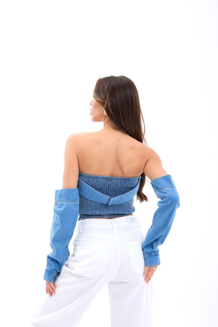 Denim Blouse - Blue