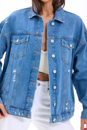 Denim Jacket - Brand: Fame - Women's Clothing Wholesale - Globality Store