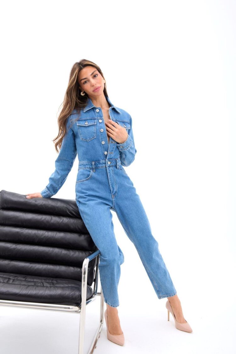 Denim Jumpsuit - Blue