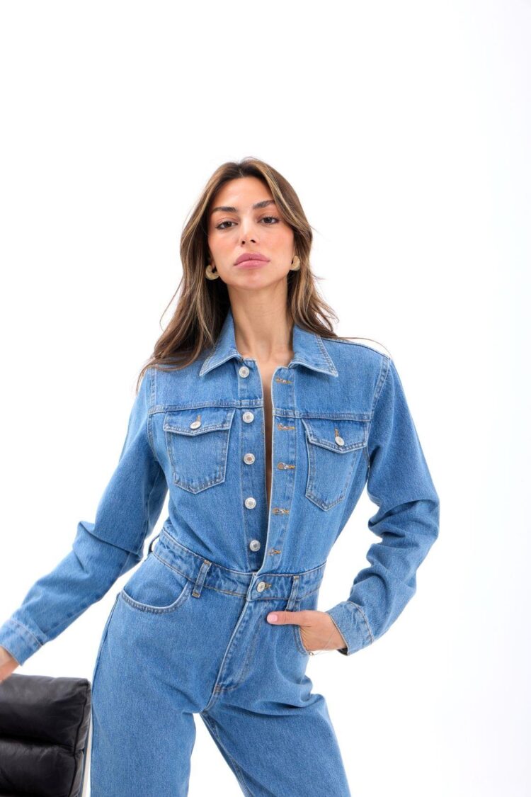 Denim Jumpsuit - Blue