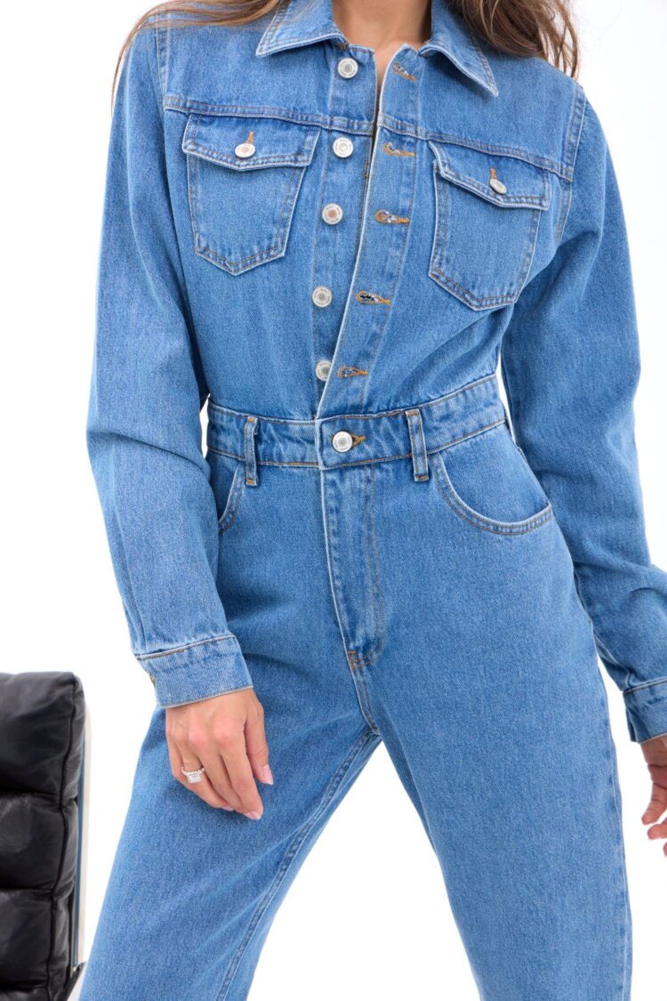 Denim Jumpsuit - Blue