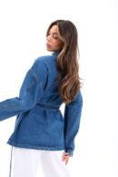 Denim Jacket - Blue - Brand: Fame - Women's Clothing Wholesale - Globality Store