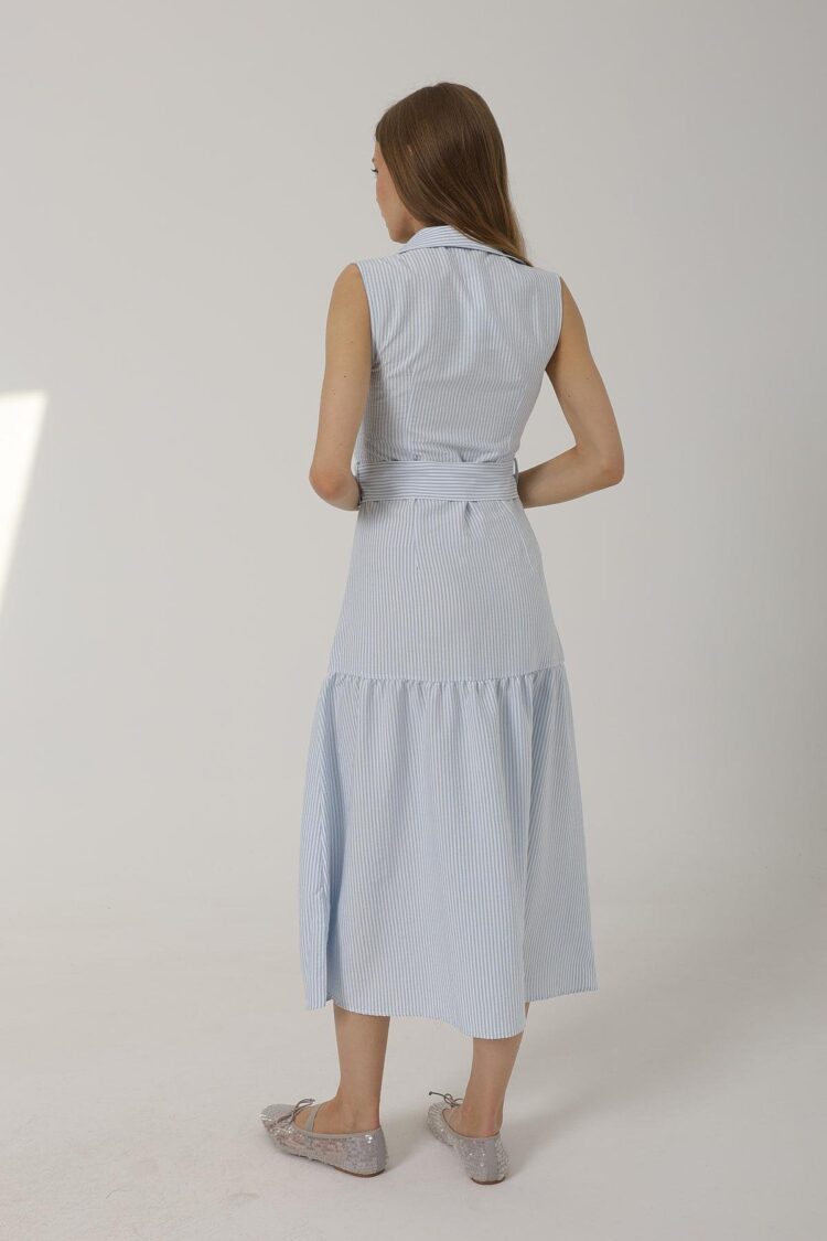 Striped Dress With Belt