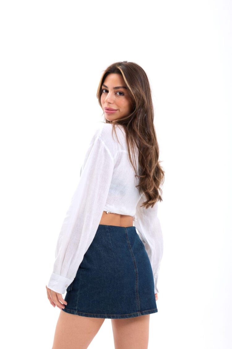 Denim Skirt - Blue