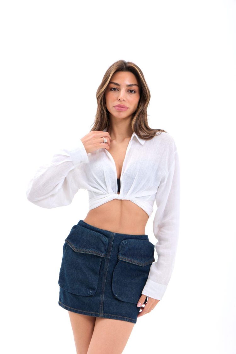 Denim Skirt - Blue