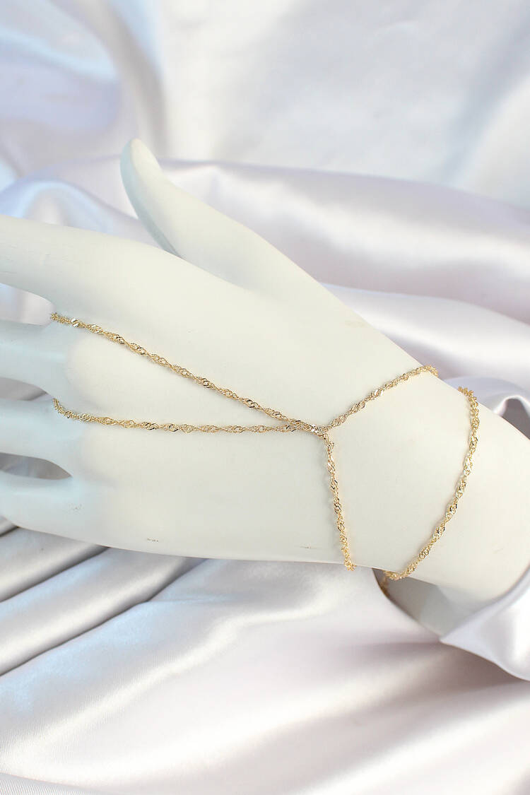 Brass Gold Color Flexible Screw Shakhmeran - Brand: Ebijuteri - Women's Clothing Wholesale - Globality Store
