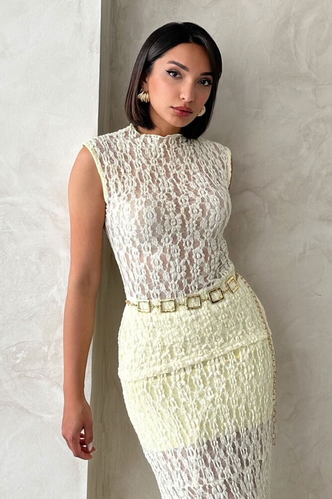 Zero Sleeve Lace Blouse - Brand: Topshow - Women's Clothing Wholesale - Globality Store