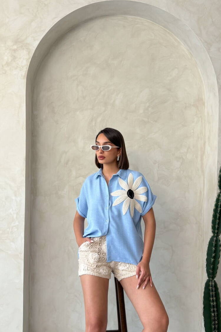 Floral Detailed Shirt