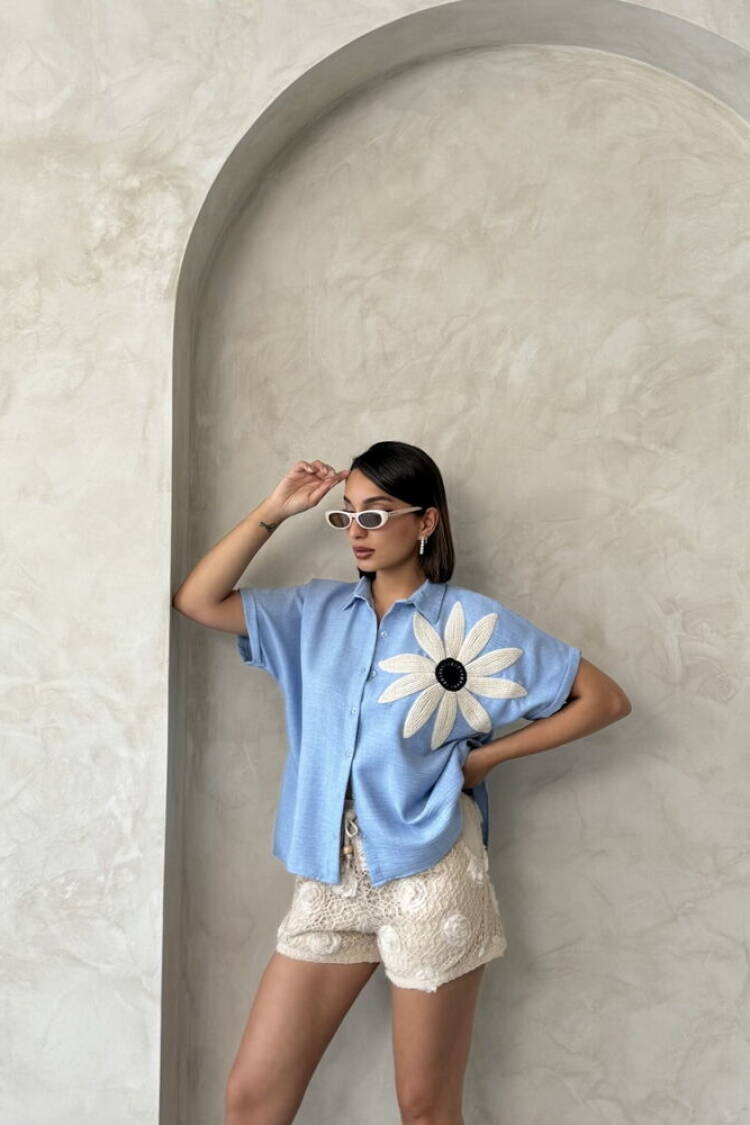 Floral Detailed Shirt