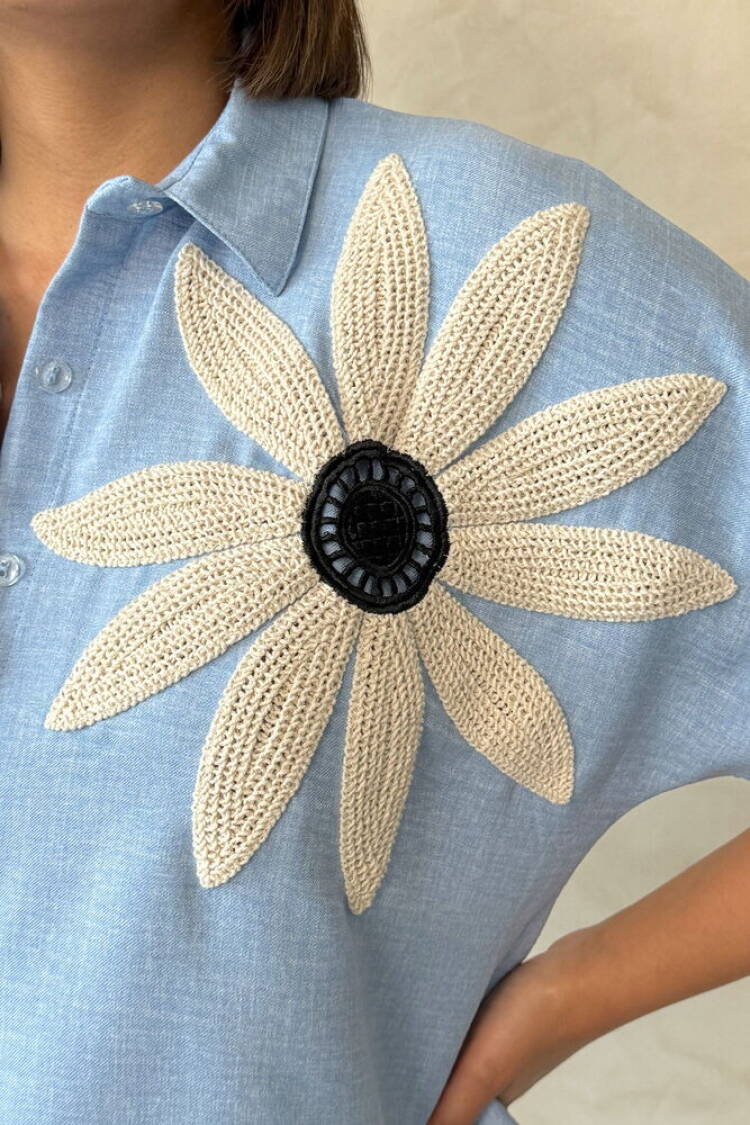 Floral Detailed Shirt