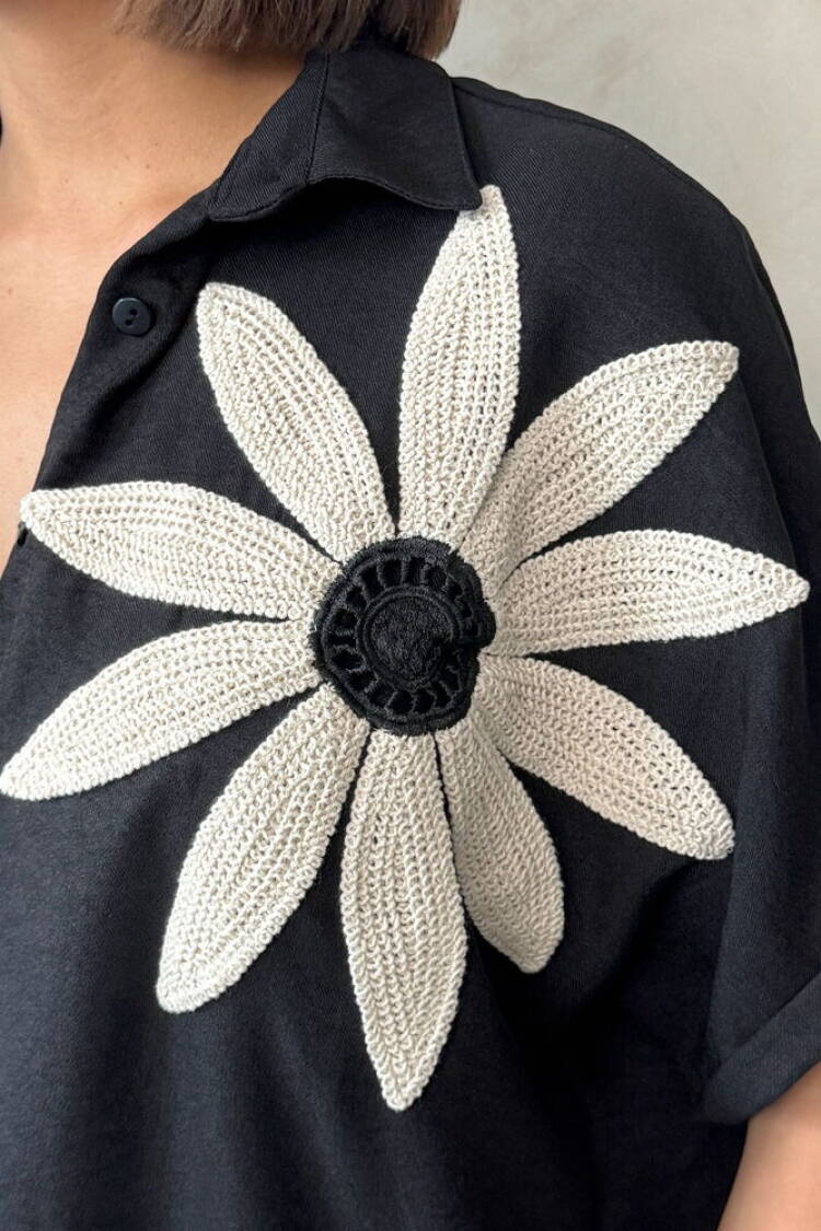 Floral Detailed Shirt
