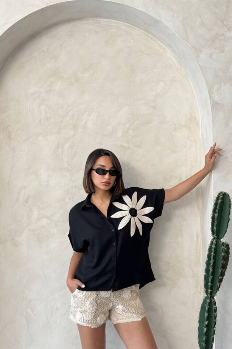 Floral Detailed Shirt