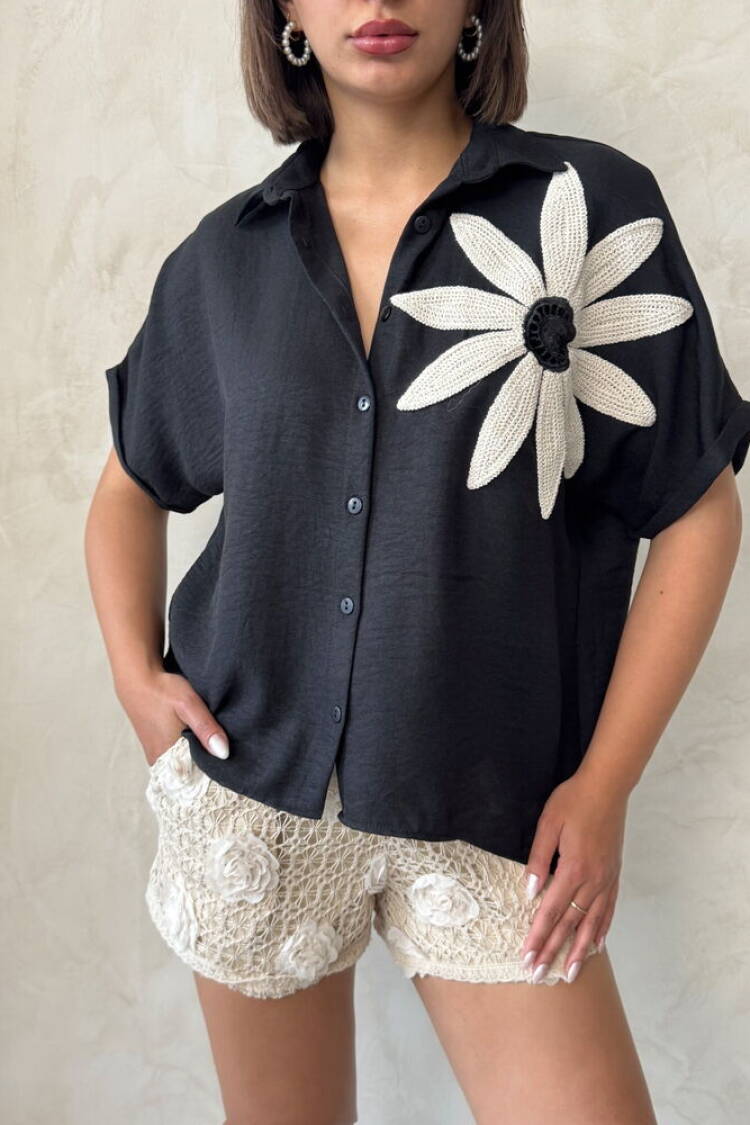 Floral Detailed Shirt