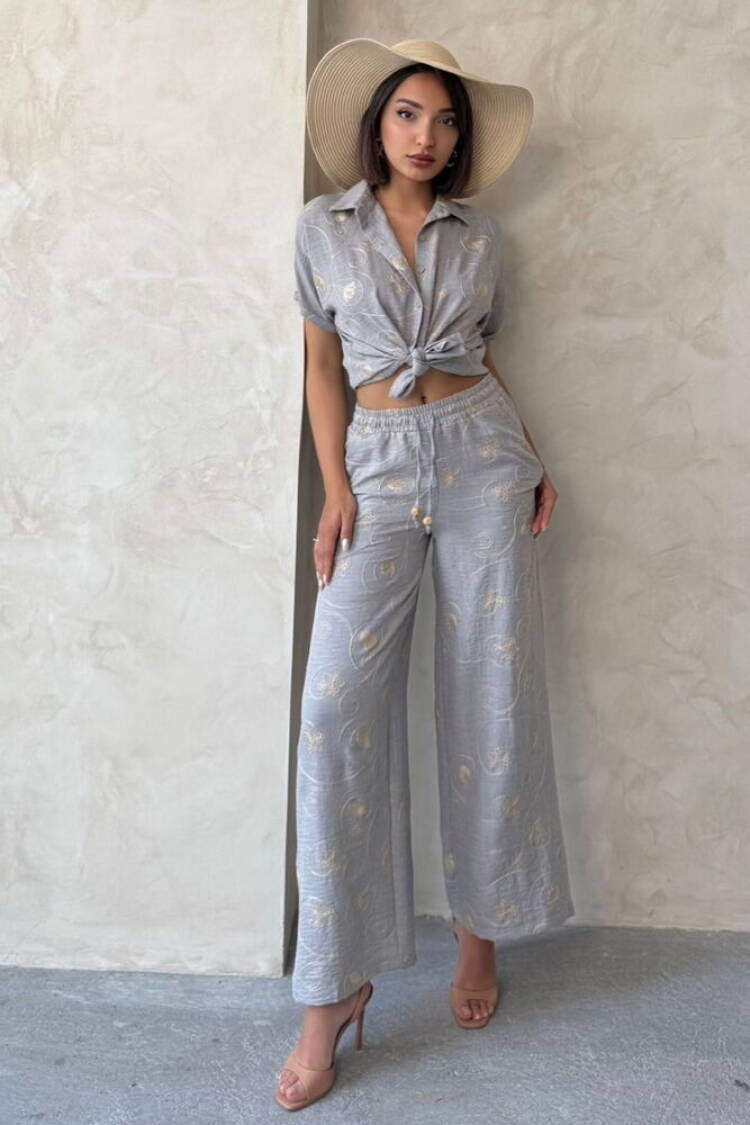 Embroidered Pants -Dsn2 - Brand: Topshow - Women's Clothing Wholesale - Globality Store