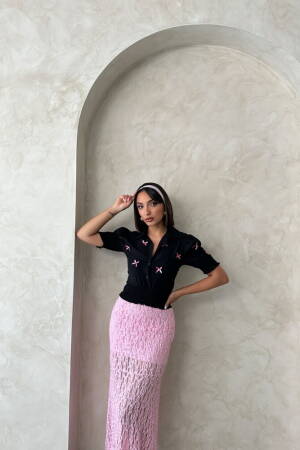 D1779 Sleeve-Length Skirt Buttoned Shirt - Brand: Topshow - Women's Clothing Wholesale - Globality Store
