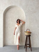 Embroidered Linen Dress - Brand: Topshow - Women's Clothing Wholesale - Globality Store
