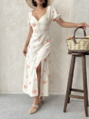 Embroidered Linen Dress - Brand: Topshow - Women's Clothing Wholesale - Globality Store